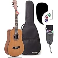Deals on Hola! Music LEFT Handed 3/4 Size (36 Inch) Acoustic Guitar Bundle