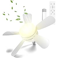 Deals on ISUNMEA 18-in Socket Fan Light with Lights and Remote