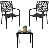 IDEALHOUSE Patio Bistro Set 3 Piece w/Coffee Table Deals