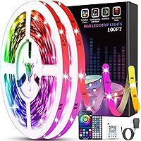 Tenmiro Music Sync Color Changing LED Strip Lights 100ft Deals