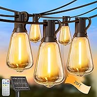 Skoiuc 25FT Solar String Lights with Remote & Timer Deals