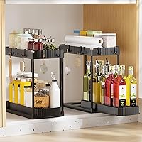 Deals on 2 Pack Sthumsup Under Sink Organizer Multi-Purpose