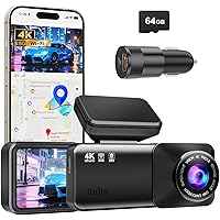 Deals on Estbuc A215 4K GPS WiFi Dash Cam with 64GB Card
