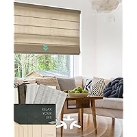 Deals on Yoolax Motorized Matter Roman Shades Light Filtering Smart Blinds