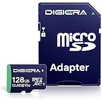 Deals on DIGIERA 128GB CT100 microSDXC UHS-I Memory Card with Adapter