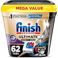 Deals on 62-Count Finish Ultimate Infinity Shine Dishwasher Pods