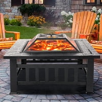 Deals on Uhomepro 32-inch Wood Burning Fire Pit Tables