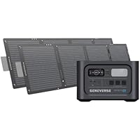 Deals on Geneverse 1210Wh Solar Generator Bundle w/2x 100W Mini Solar Panels