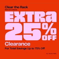 Nordstrom Rack Clear The Rack Sale: Extra 25% Off Clearance Items Deals